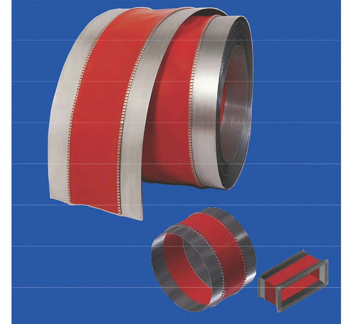 Khớp nối mềm chống cháy nối ống gió quạt hút khói